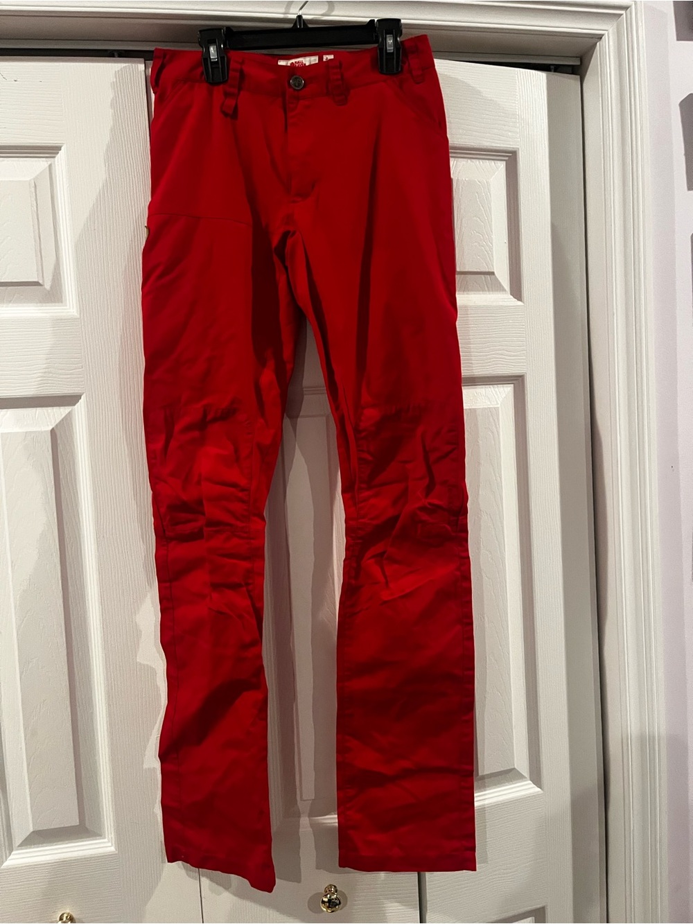 Fjallraven Red Straight-Leg Pants